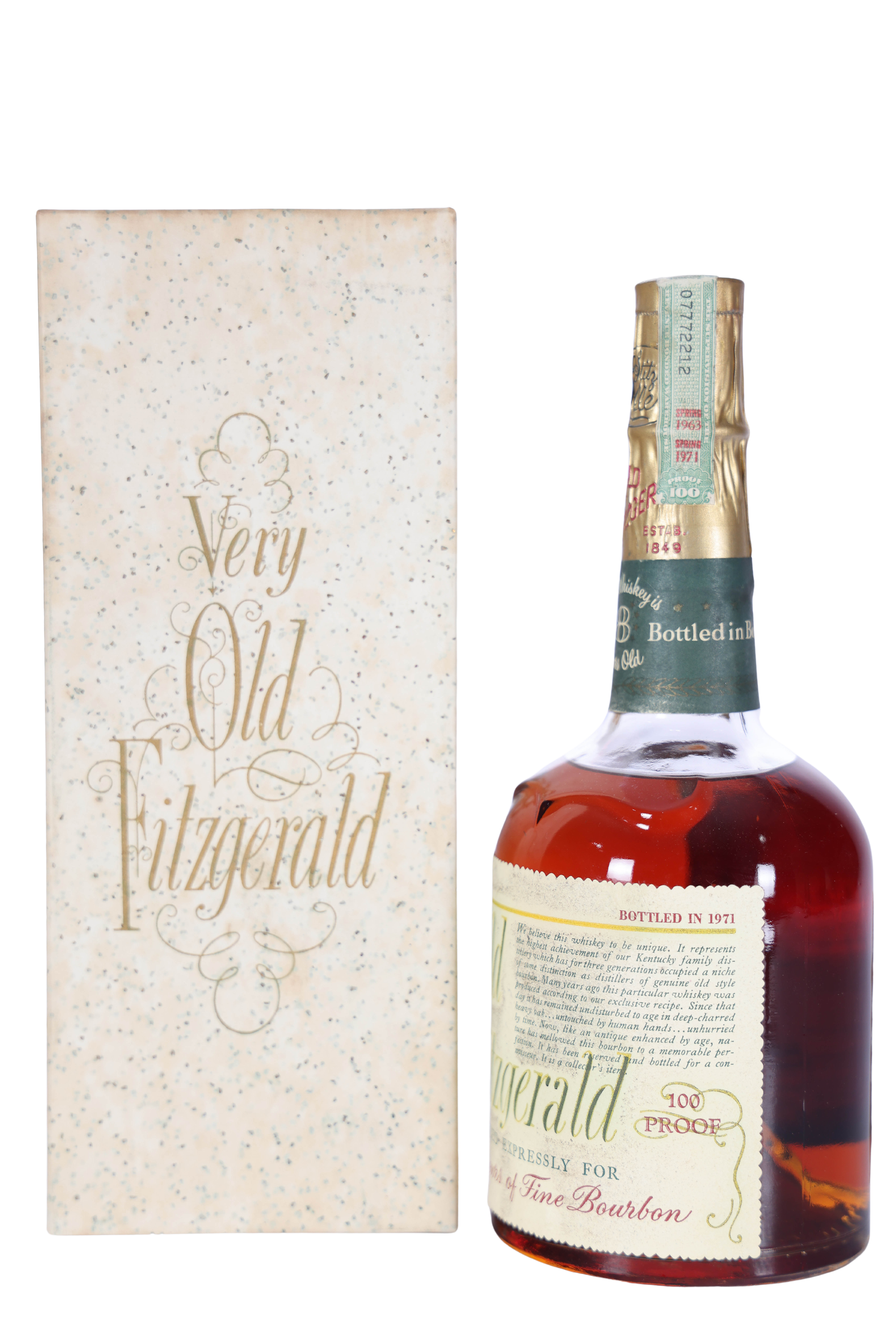 Very Old Fitzgerald 8 Year Bottled in Bond 1963-1971 (4/5 Quart
